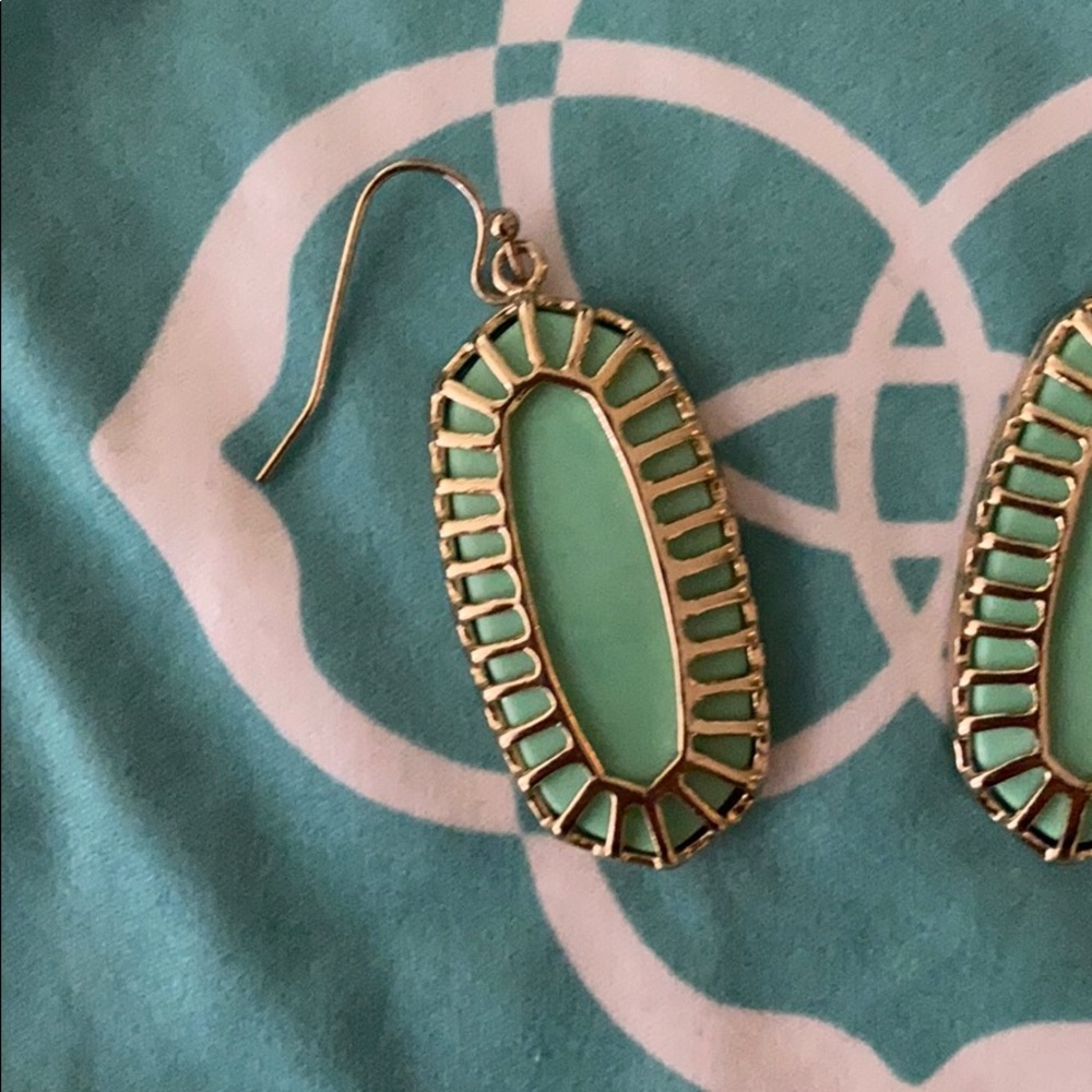Kendra Scott Mint Stone Earrings